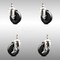 Service Caster 4 Inch 316SS Soft Rubber Wheel Swivel 3/8 Inch Threaded Stem Caster Brakes, 2PK SCC-SS316TS20S414-SRS-381615-2-TLB-2 - alternate 1